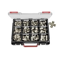 Produktbild Riegler Sortimentsbox Schnellsteckverbindungen universal short 135 Teile