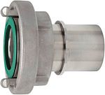 Produktbild RIEGLER Storz Kupplung Stutzen Schaleneinband Edelstahl V4A Größe 52-C LW 38