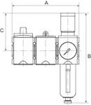 Produktbild RIEGLER Wartungsstation Safety Futura KH-AV-FR HA BG2 G3/8 2,5 bis 8 bar bild 2