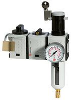 Produktbild RIEGLER Wartungsstation Safety Futura KH-AV-FR VA BG2 G1/2 2,5 bis 8 bar