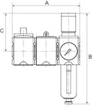 Produktbild Riegler Wartungsstation Safety Futura KH-AV-FR VA BG4 G3/4 2,5 bis 8 bar bild 2