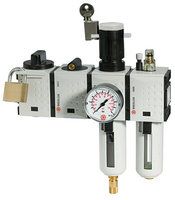 Produktbild RIEGLER Wartungsstation Safety Futura KH-AV 2tlg VA BG1 G1/4 2,5 bis 8 bar