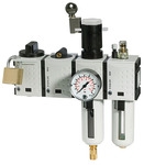 Produktbild Riegler Wartungsstation Safety Futura KH-AV 2 teilig WE VA BG4 G3/4 2,5 bis 8 bar