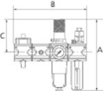 Produktbild RIEGLER Wartungsstation Safety multifix KH-AV 2tlg BG1 G1/4 HA bild 2