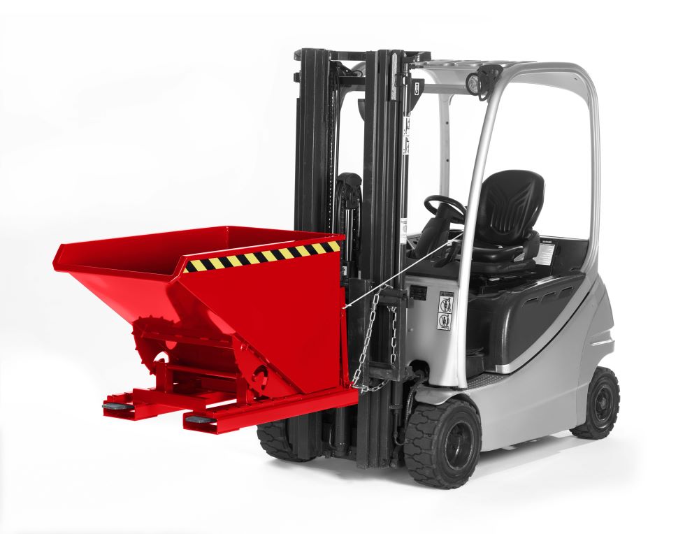 Produktbild RR Muldenkipper Abrollkipper Typ RAM170 1570x1800x1100 RAL3000 bild 2