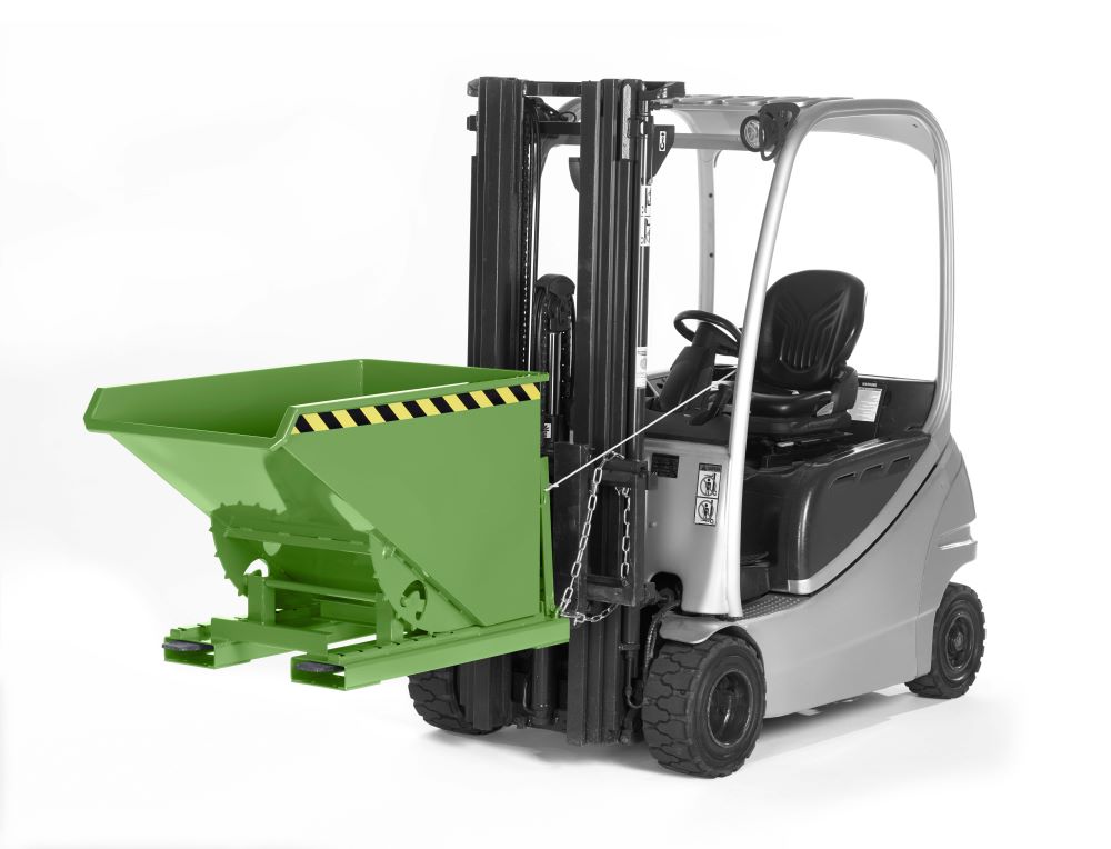 Produktbild RR Muldenkipper Abrollkipper Typ RAM170 1570x1800x1100 RAL6011 bild 2