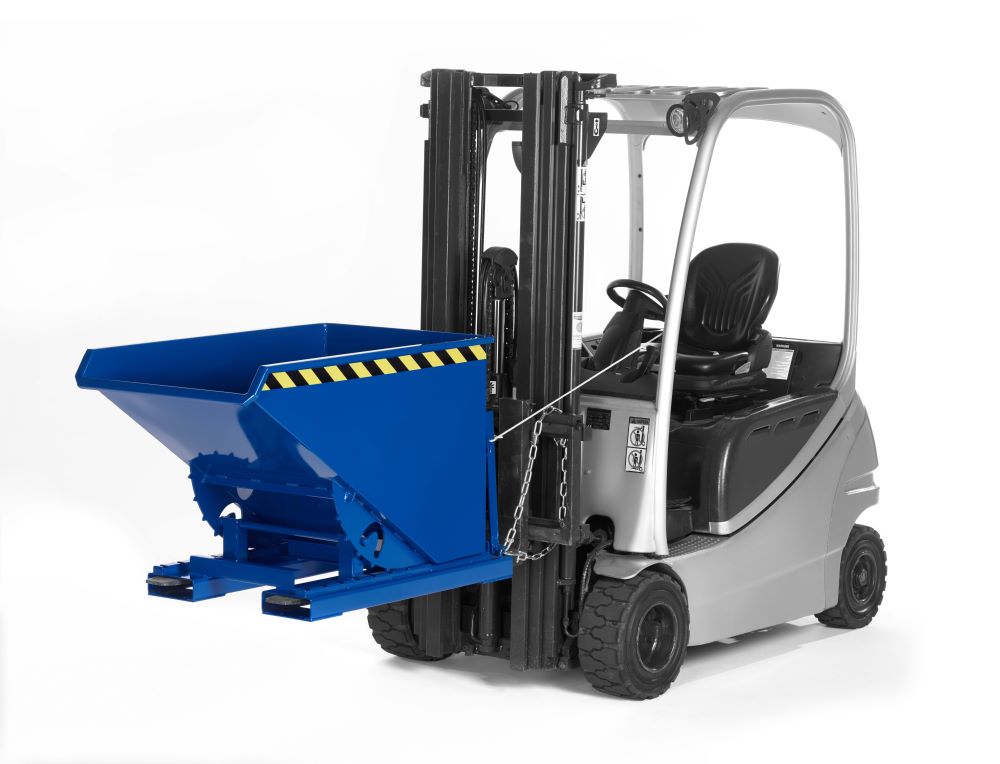 Produktbild RR Muldenkipper Abrollkipper Typ RAM90 1570x1340x825 RAL5010 bild 2