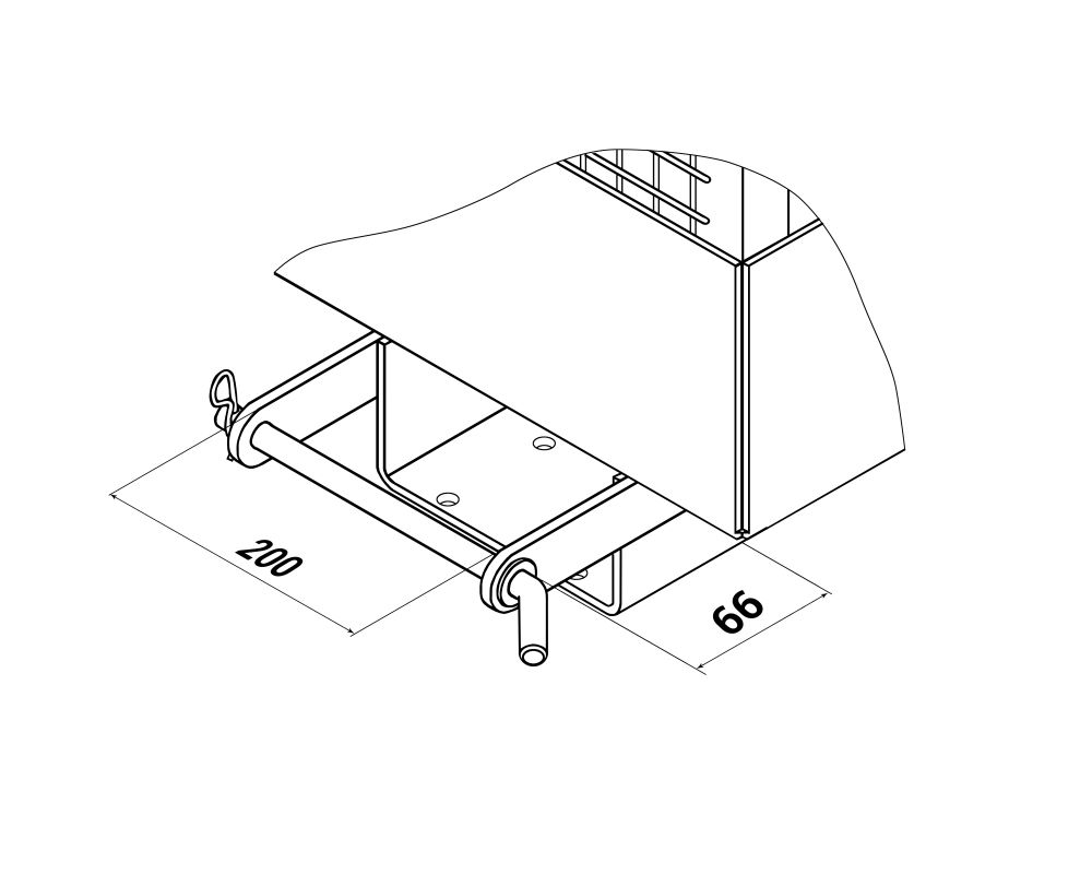 Produktbild RR Arbeitskorb Typ RAK Big 2000x800x1910 RAL3000 bild 3