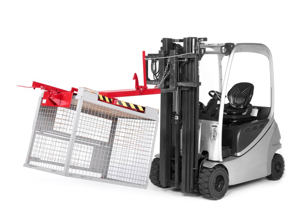 Produktbild RR Gitterboxwender Typ RGW RAL 3000 Traglast 450kg bild 2