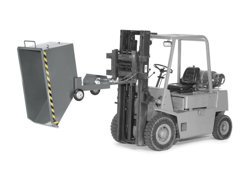 Produktbild RR Kastenwagen Muldenkipper Typ RKW 100 1240x1660x1250 RAL7005 bild 2