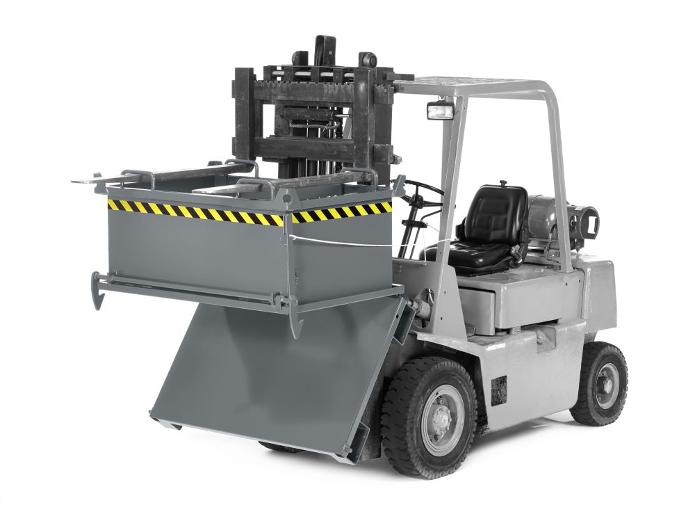 Produktbild RR Klappbodenbehälter Typ RBB-100 1370x910x1300 RAL7005 bild 2