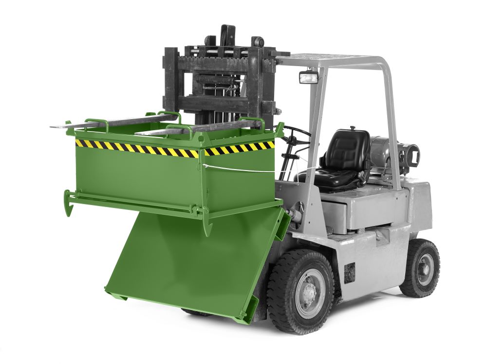 Produktbild RR Klappbodenbehälter Typ RBB-150 2000x910x1300 RAL6011 bild 2