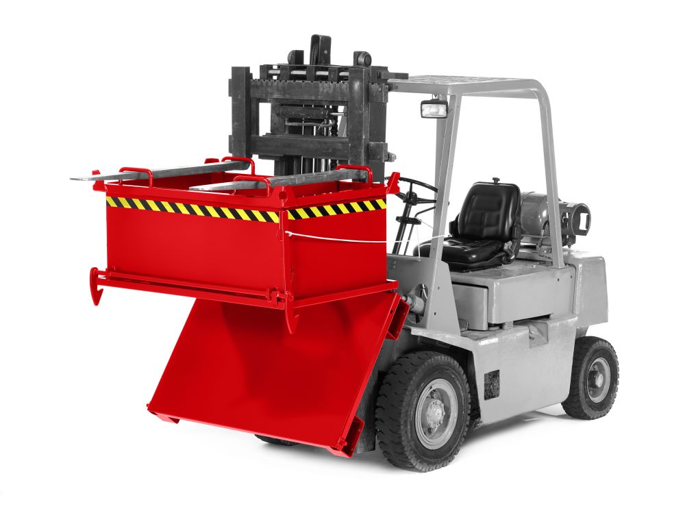 Produktbild RR Klappbodenbehälter Typ RBB-200 2600x910x1300 RAL3000 bild 2