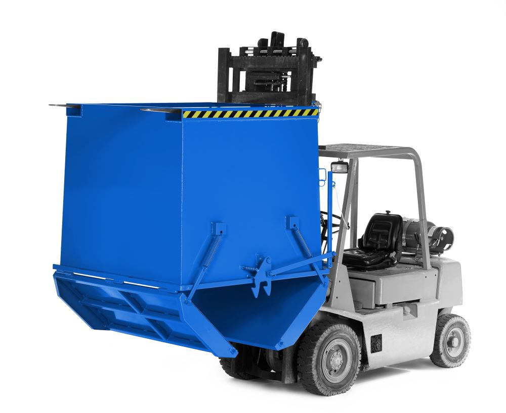 Produktbild RR Klappbodenbehälter Typ RKC-125 1475x1350x1000 RAL5010 bild 2