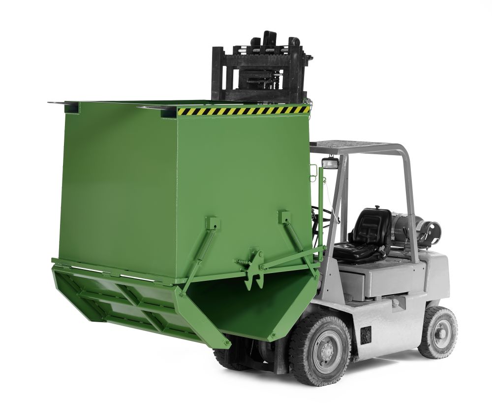 Produktbild RR Klappbodenbehälter Typ RKC-125 1475x1350x1000 RAL6011 bild 2