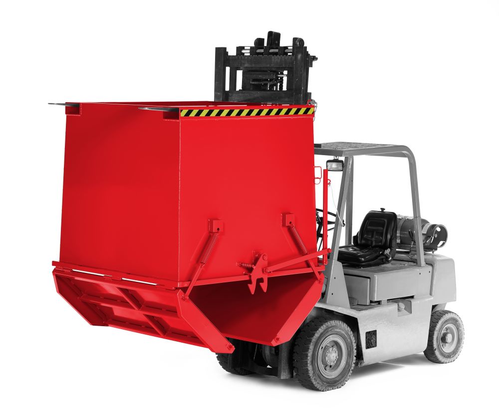 Produktbild RR Klappbodenbehälter Typ RKC-200 1695x1350x1250 RAL3000 bild 2