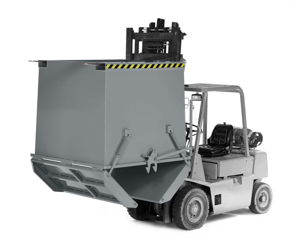 Produktbild RR Klappbodenbehälter Typ RKC-50 975x1150x900 RAL7005 bild 2