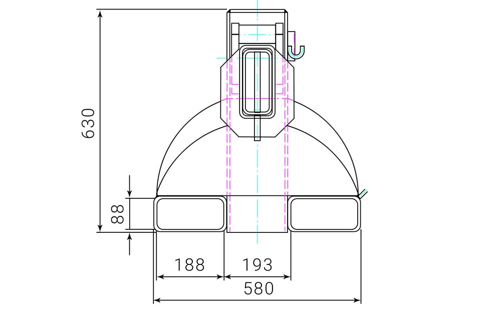 Produktbild RR Kranarm Typ RKT8 Traglast 5000kg verzinkt bild 2