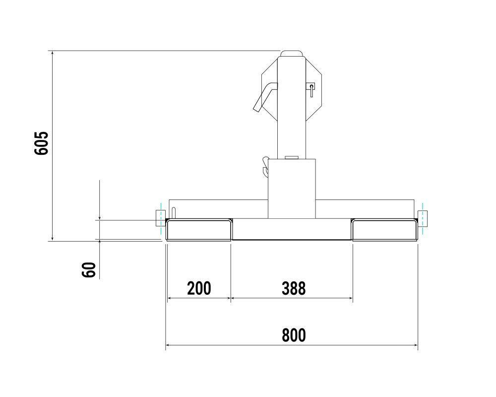 Produktbild RR Kranarm Typ RKV1 Traglast 5000kg RAL6011 bild 2