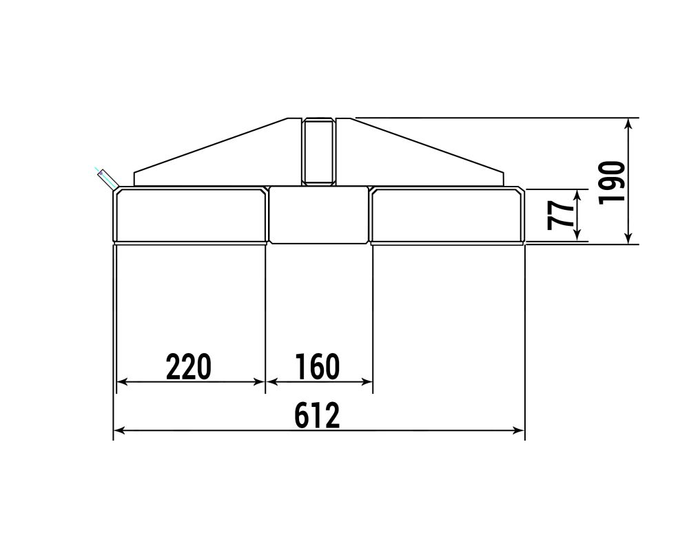 Produktbild RR Lastarm Typ RLA-1 2400 Traglast 1000kg RAL2004 bild 2