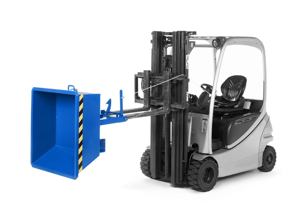 Produktbild RR Minikipper Muldenkipper Typ RMI-35 1330x1075x450 RAL5010 bild 2