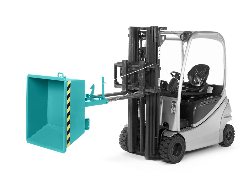 Produktbild RR Minikipper Muldenkipper Typ RMI-35 1330x1075x450 RAL5018 bild 2