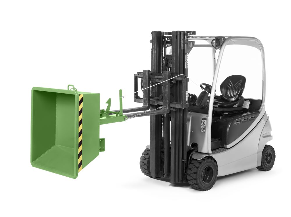 Produktbild RR Minikipper Muldenkipper Typ RMI-35 1330x1075x450 RAL6011 bild 2