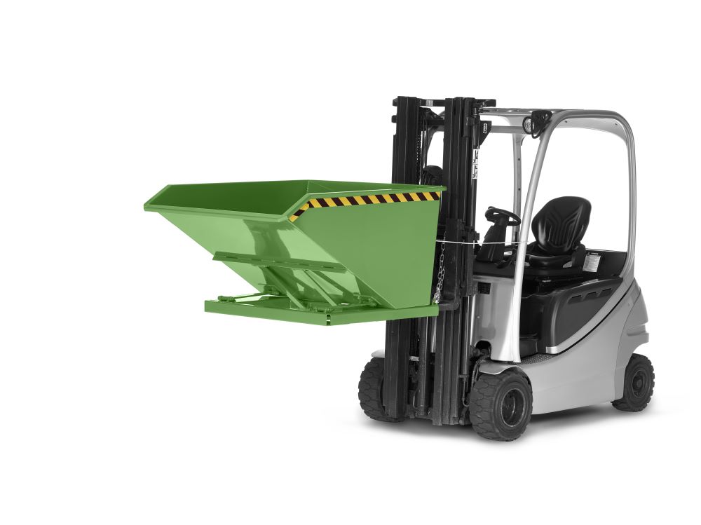 Produktbild RR Muldenkipper Typ RTK 100 RAL 6011 1580x1450x780mm bild 2