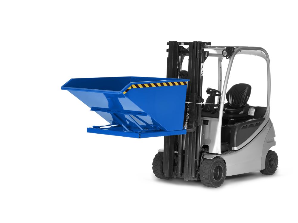 Produktbild RR Muldenkipper Typ RTK 75 RAL 5010 1200x1450x780mm bild 2