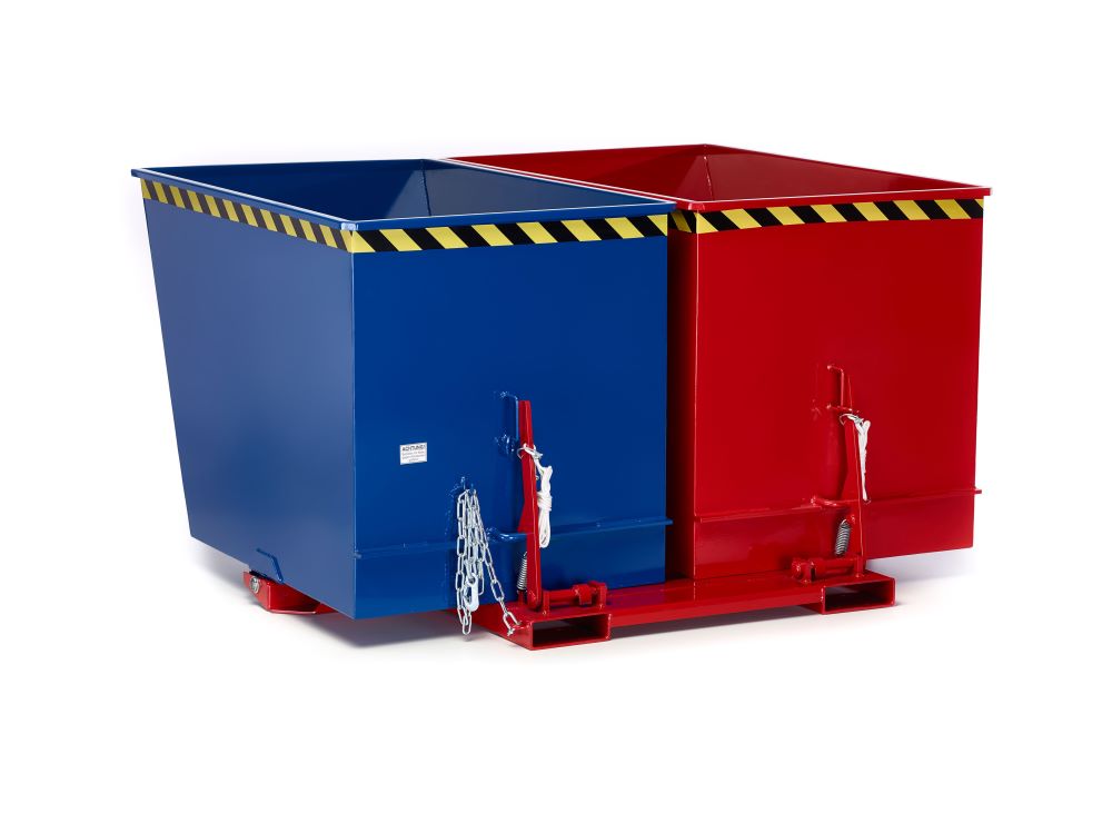 Produktbild RR Muldenkipper Typ RUK duo 1790x1560x1010 RAL5010 3000 bild 2