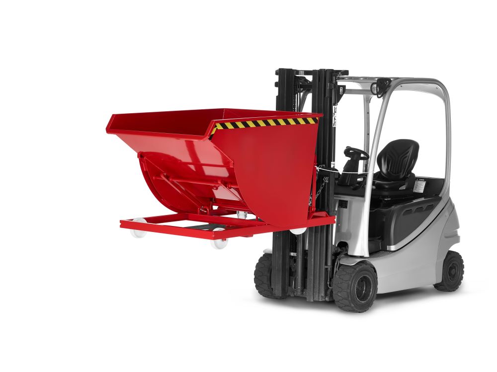 Produktbild RR Selbstkipper Typ RSK 100 RAL 3000 1580x1640x1060mm bild 2