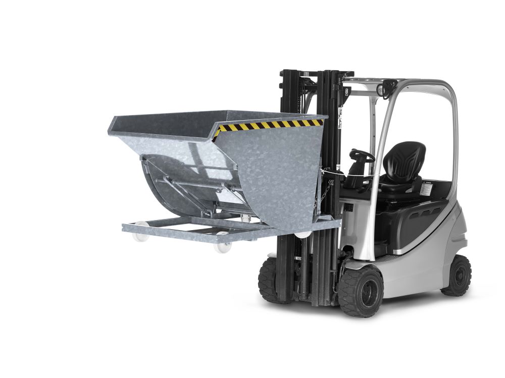 Produktbild RR Selbstkipper Muldenkipper Typ RSK 100 verzinkt 1580x1640x1060mm bild 2