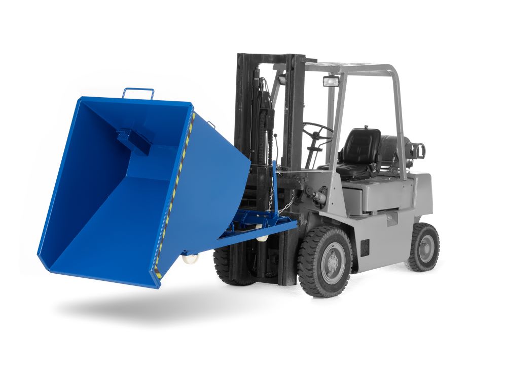 Produktbild RR Spänekipper Muldenkipper Typ RSK- S 75 1200x1640x1060 RAL5010 bild 2