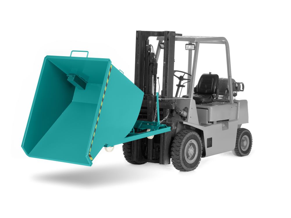 Produktbild RR Spänekipper Muldenkipper Typ RSK- S 75 1200x1640x1060 RAL5018 bild 2