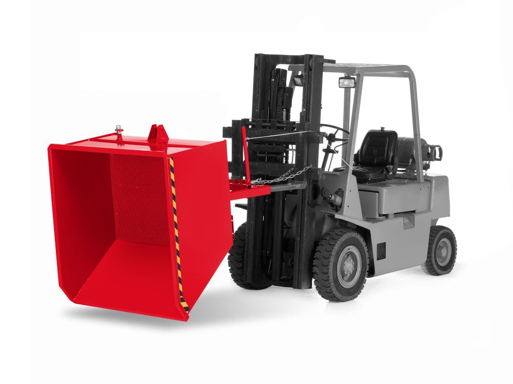 Produktbild RR Spänekipper Muldenkipper Typ RUK- S 100 Traglast 1800kg RAL3000 bild 4