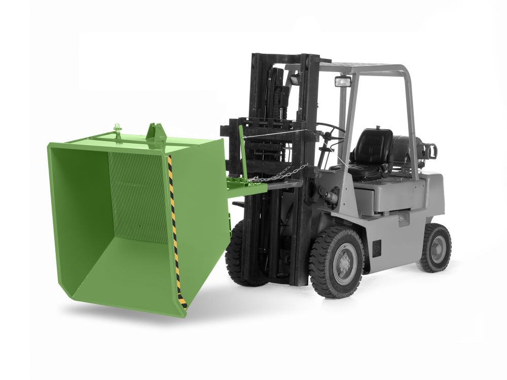 Produktbild RR Spänekipper Muldenkipper Typ RUK- S 100 Traglast 1800kg RAL6011 bild 4