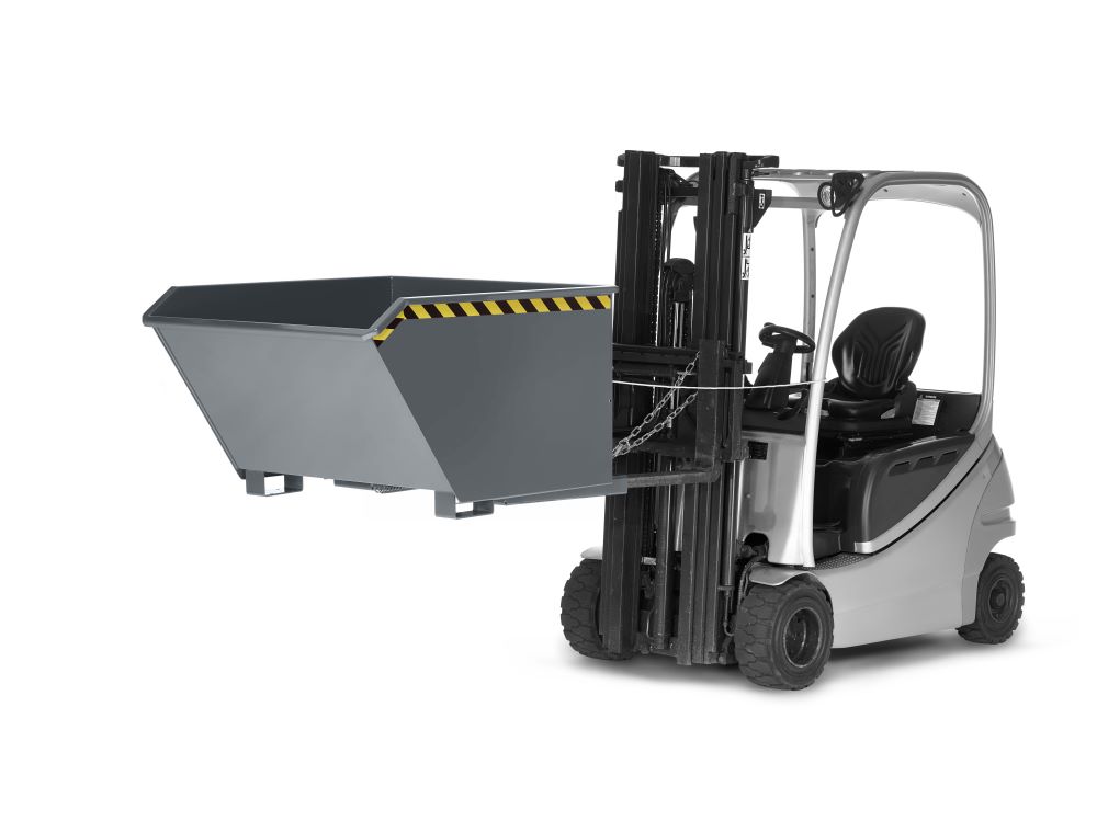 Produktbild RR Universalkipper Muldenkipper Typ RUK 150 1330x1570x980 RAL7005 bild 2