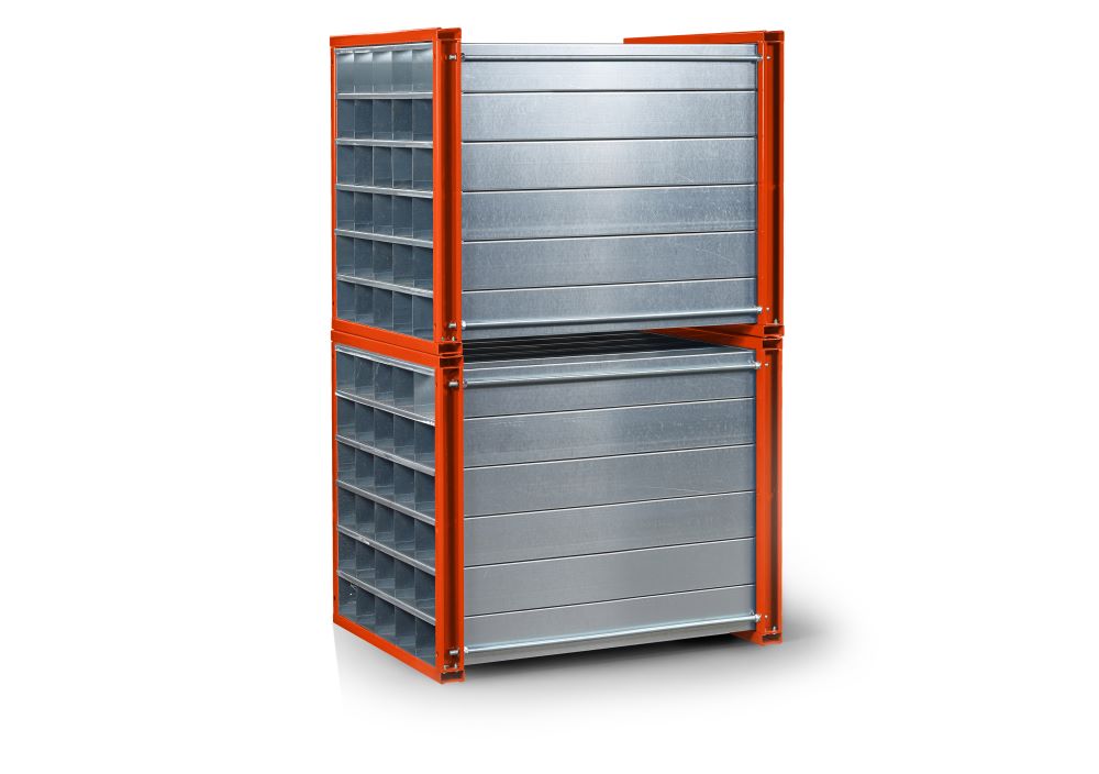 Produktbild RR Wabenregal Typ RWR30 1 1000x1000x1000 RAL2004 bild 2