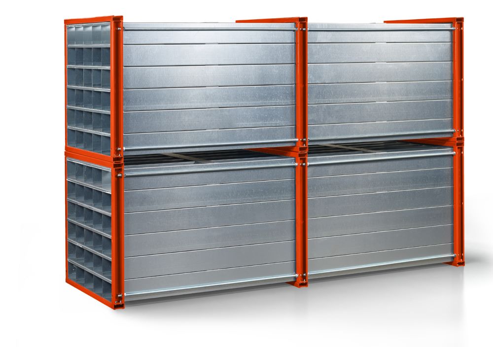 Produktbild RR Wabenregal Typ RWR 128/3 8 x 16 Fächer 1000 x 3000 mm bild 2