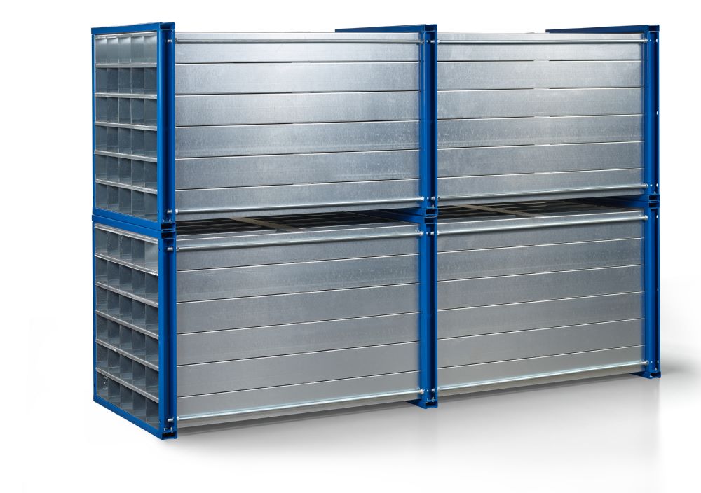 Produktbild RR Wabenregal Typ RWR 81/3 9 x 9 Fächer 1000 x 3000 mm bild 2