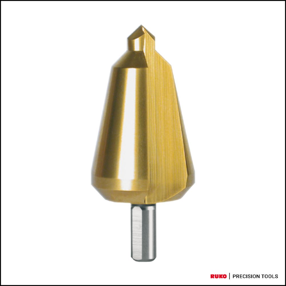 Produktbild Ruko Blechschälbohrer HSS-TiN geschliffen mit Kreuzanschliff 24,0 - 40,0 mm Größe 4