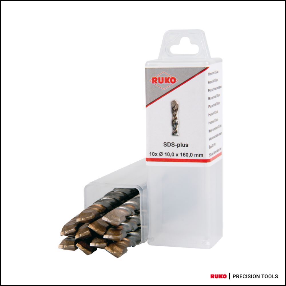 Produktbild Ruko Hammerbohrer SDS plus in Kunstoffverpackung 10,0 x 160,0 mm