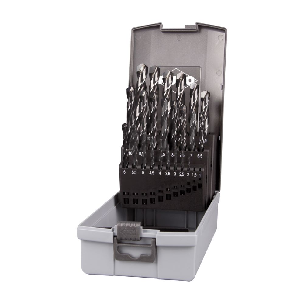 Produktbild Ruko Spiralbohrersatz 2,0 - 13,0 mm DIN 338 Typ N HSS-G TC in Kunststoffkassette ABS