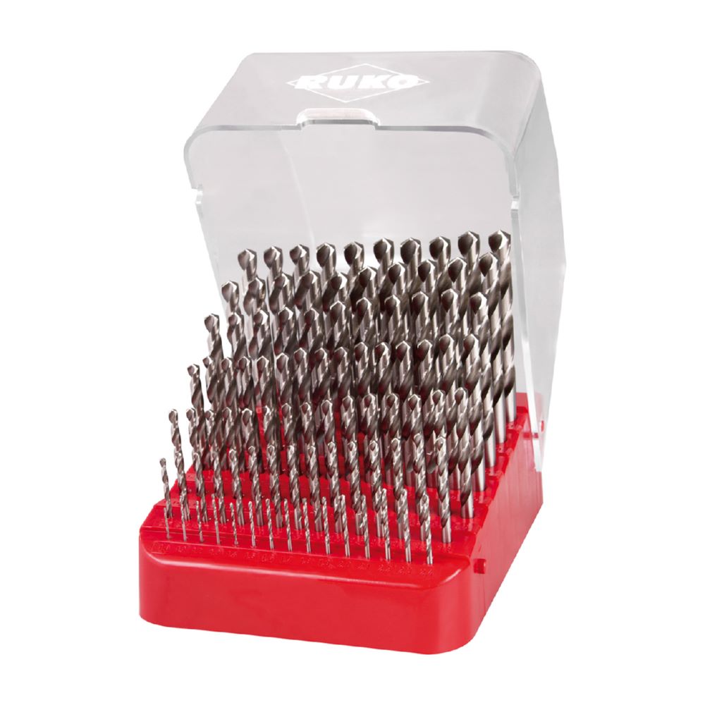 Produktbild Ruko Spiralbohrersatz 1 bis 10 mm DIN 338 HSS G in Industriekassette