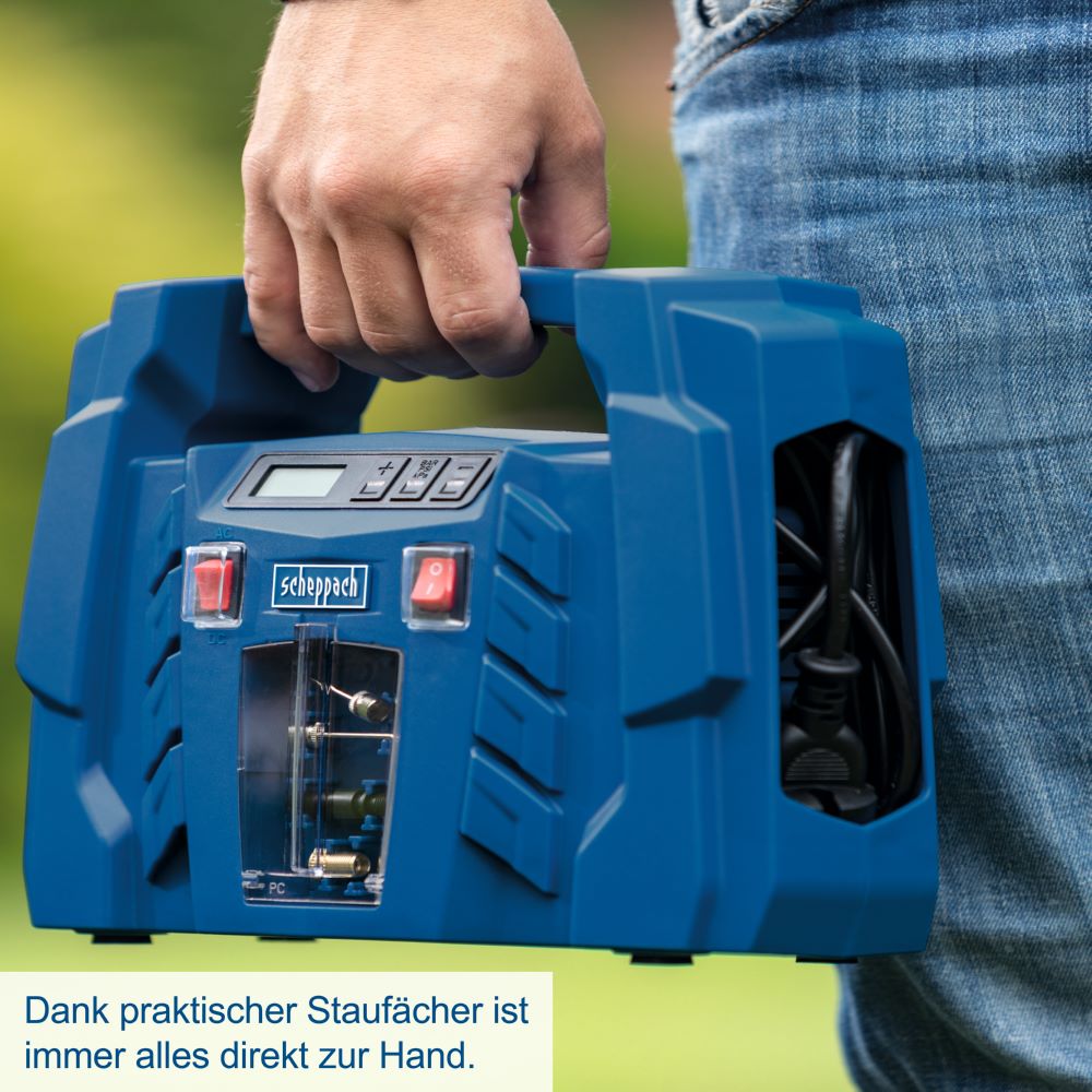 Produktbild Scheppach Mobiler Kompressor 1100 W 8 bar AIR FORCE 5 bild 13