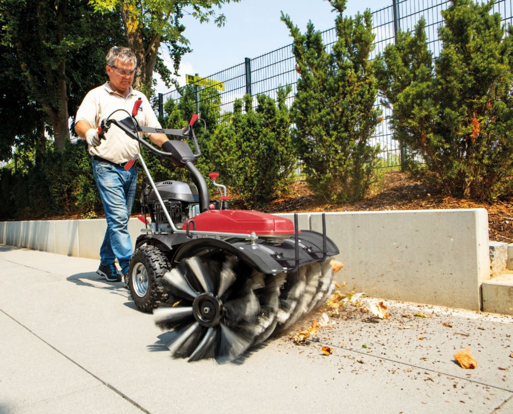 Produktbild Scheppach Benzin - Kehrmaschine inklusive Sammelbehälter Kehrbreite 100 cm 6,5 PS bild 7