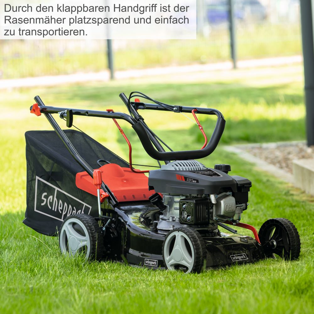 Produktbild Scheppach Benzin-Rasenmäher 3,4 PS 4-Takt-Benzinmotor 420 mm Schnittbreite bild 9