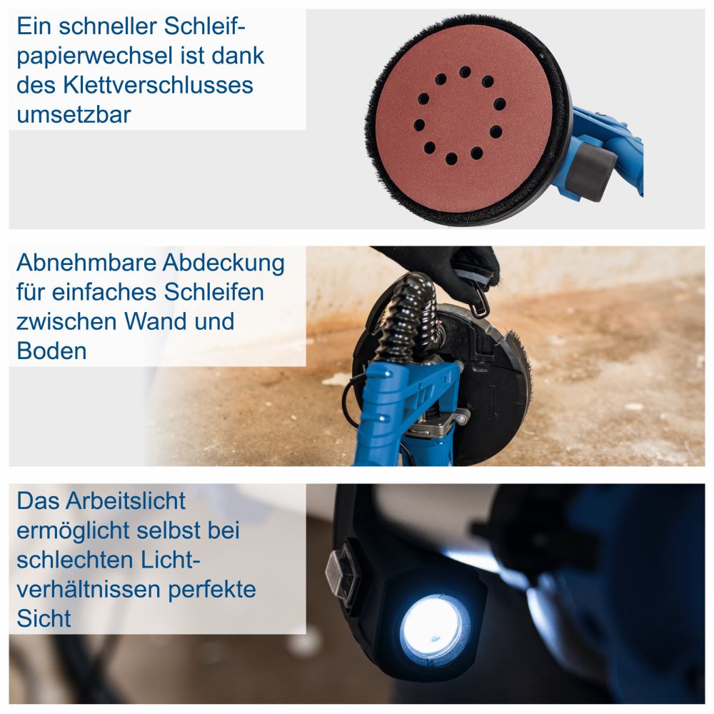 Produktbild Scheppach Wand- und Deckenschleifer 225 mm DS920x bild 8