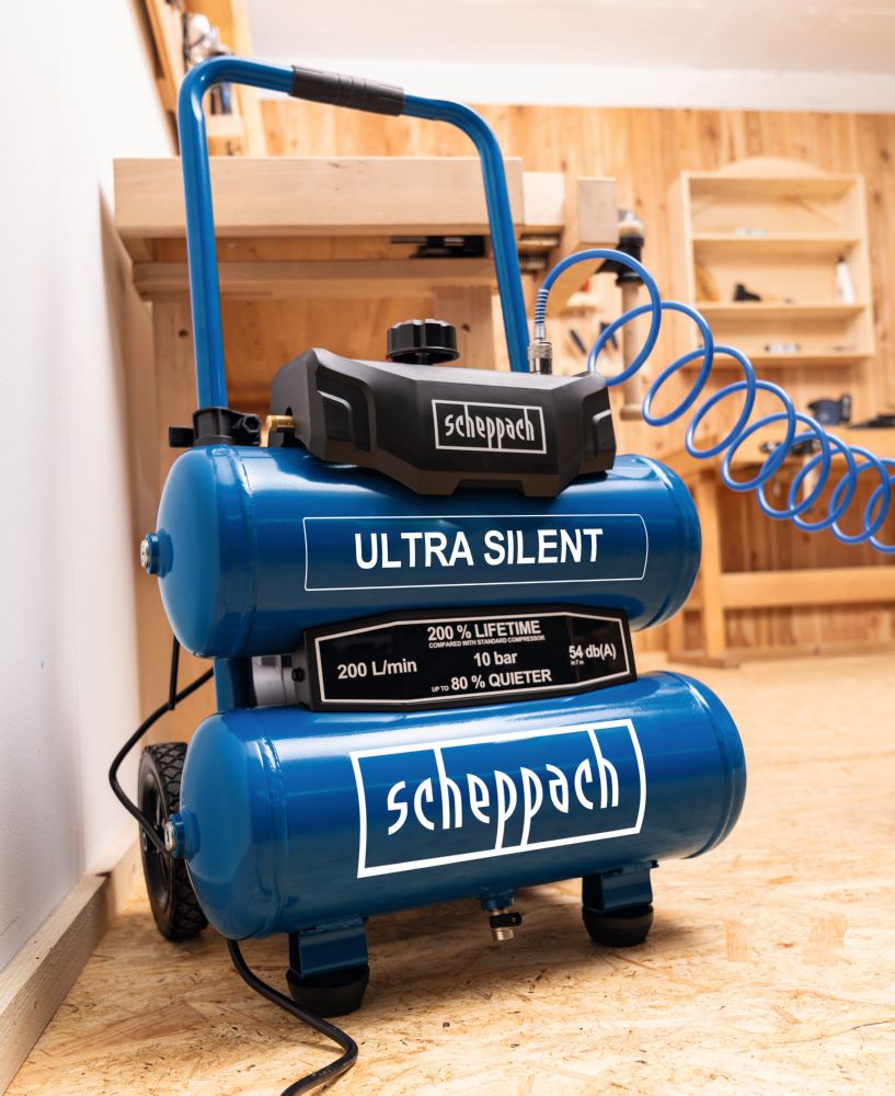 Produktbild Scheppach Silent-Kompressor 750 W HC20Si-Twin bild 4