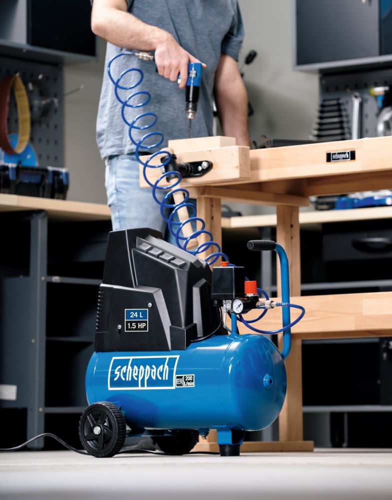 Produktbild Scheppach Kompressor 1100 W 8 bar HC30o inklusive Zubehör bild 3